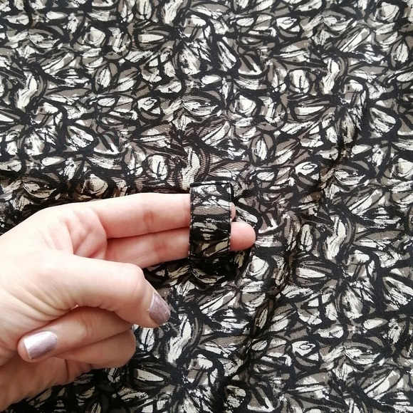 Theory Walvan Silk Sleeveless Shirt Dress With Pockets Size 0 Black Brown Cream - Picture 10 of 14